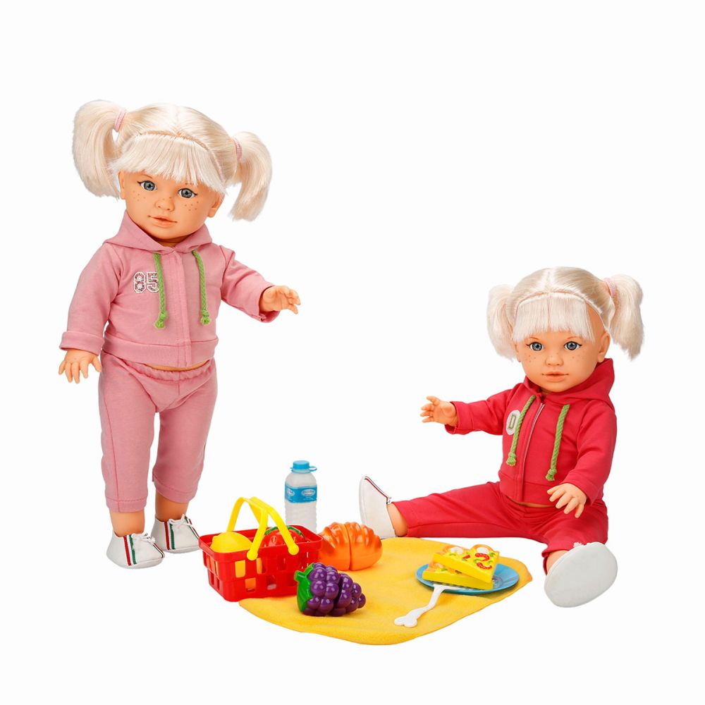 Кукла Тина в спортен тоалет, Dollz And More, Светло розово, 45см