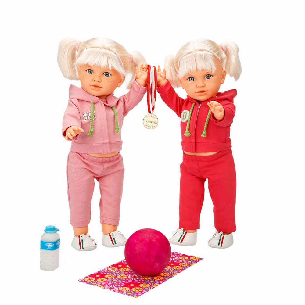Кукла Тина в спортен тоалет, Dollz And More, Светло розово, 45см