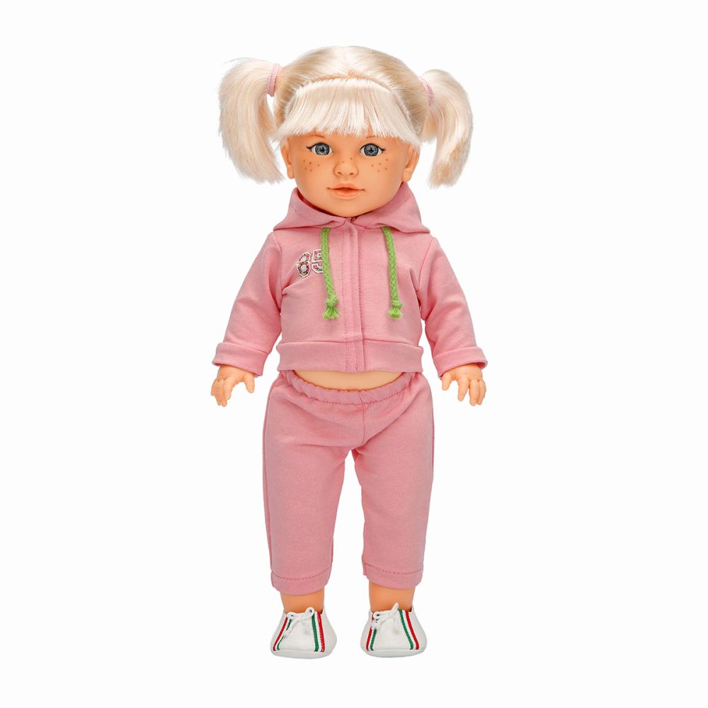 Кукла Тина в спортен тоалет, Dollz And More, Светло розово, 45см