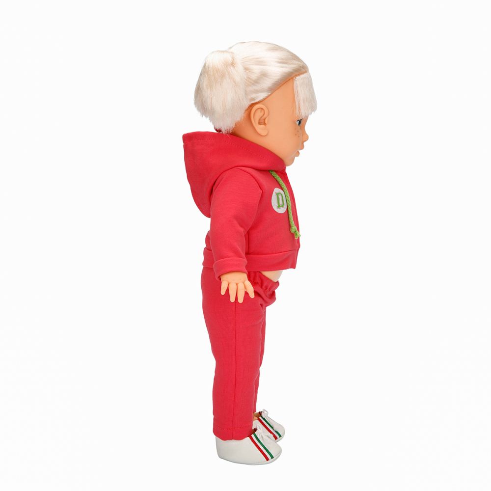 Кукла Тина в спортен тоалет, Dollz And More, Тъмно розово, 45см