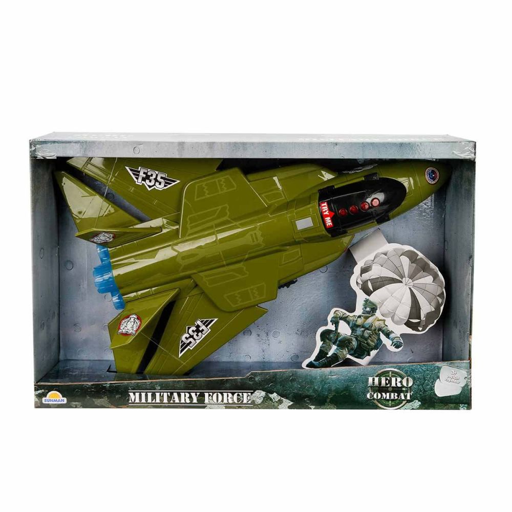 Самолет F35 със светлини и звуци, Hero Combat, 50см