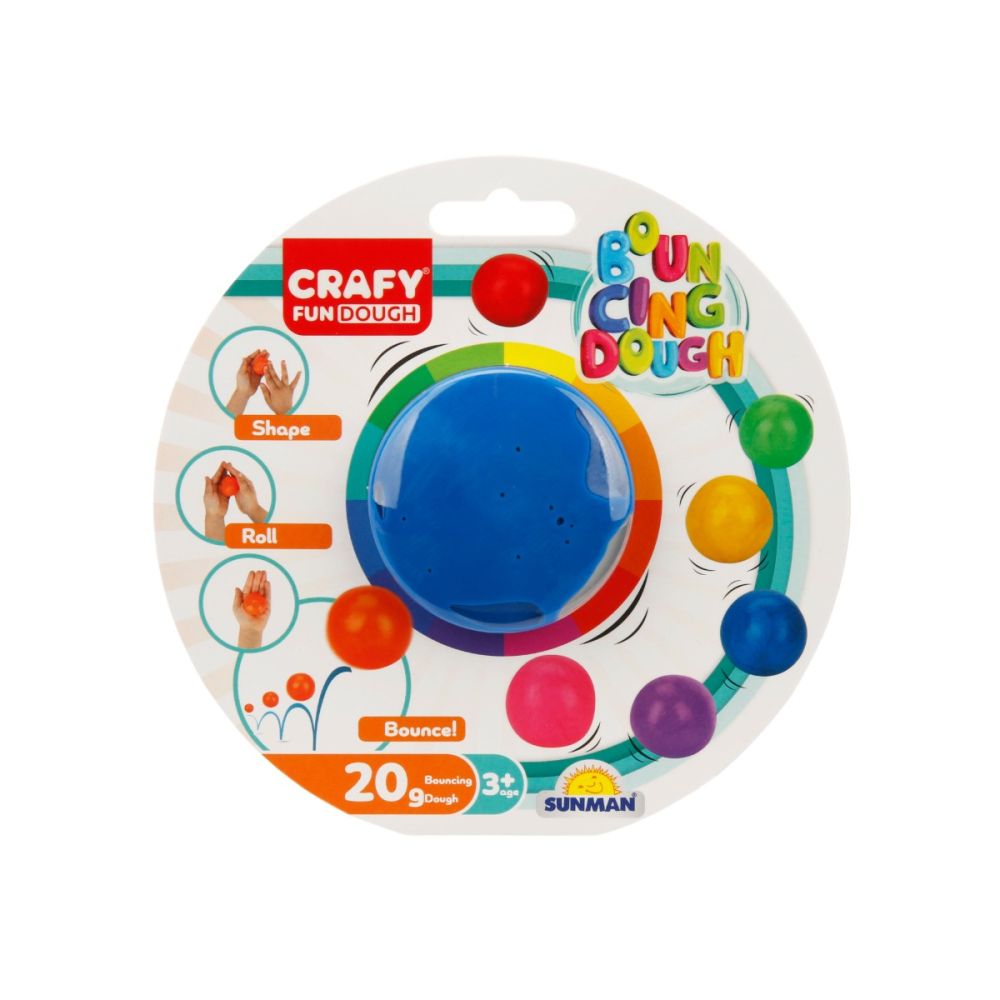 Цветен пластилин, Crafy, Син, 20 гр