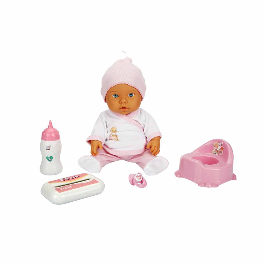 Кукла бебе Bebelou, Dollzn More, Toilet Time, 35 см, розово