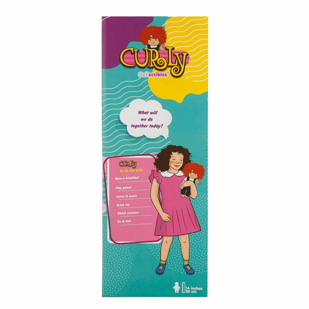 Кукла Curly, Dollz And More, Облечен в тениска с череп, 35 см