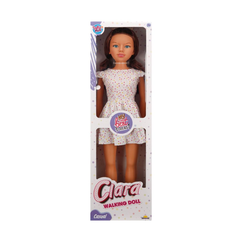 Кукла Клара в ежедневно облекло, Dollz And More, С рокля, 80 см
