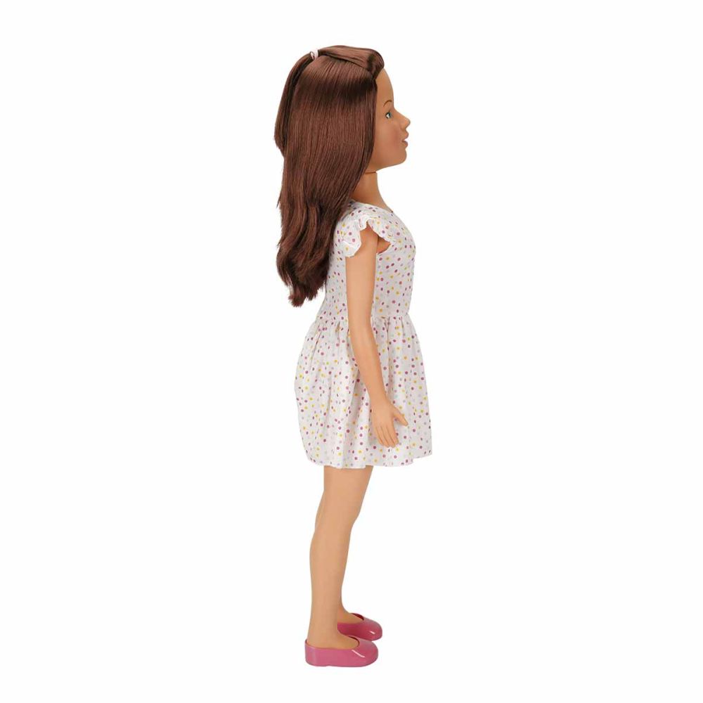 Кукла Клара в ежедневно облекло, Dollz And More, С рокля, 80 см