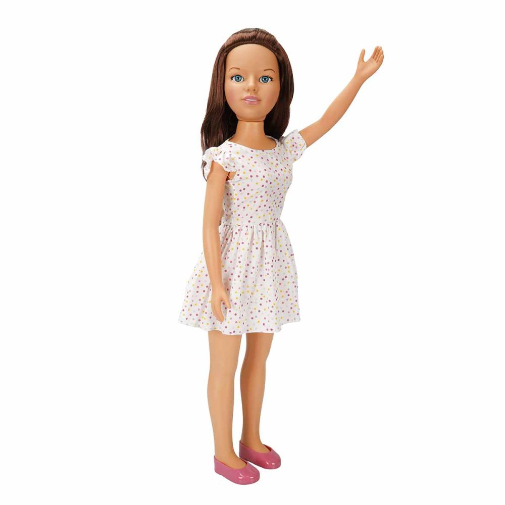 Кукла Клара в ежедневно облекло, Dollz And More, С рокля, 80 см