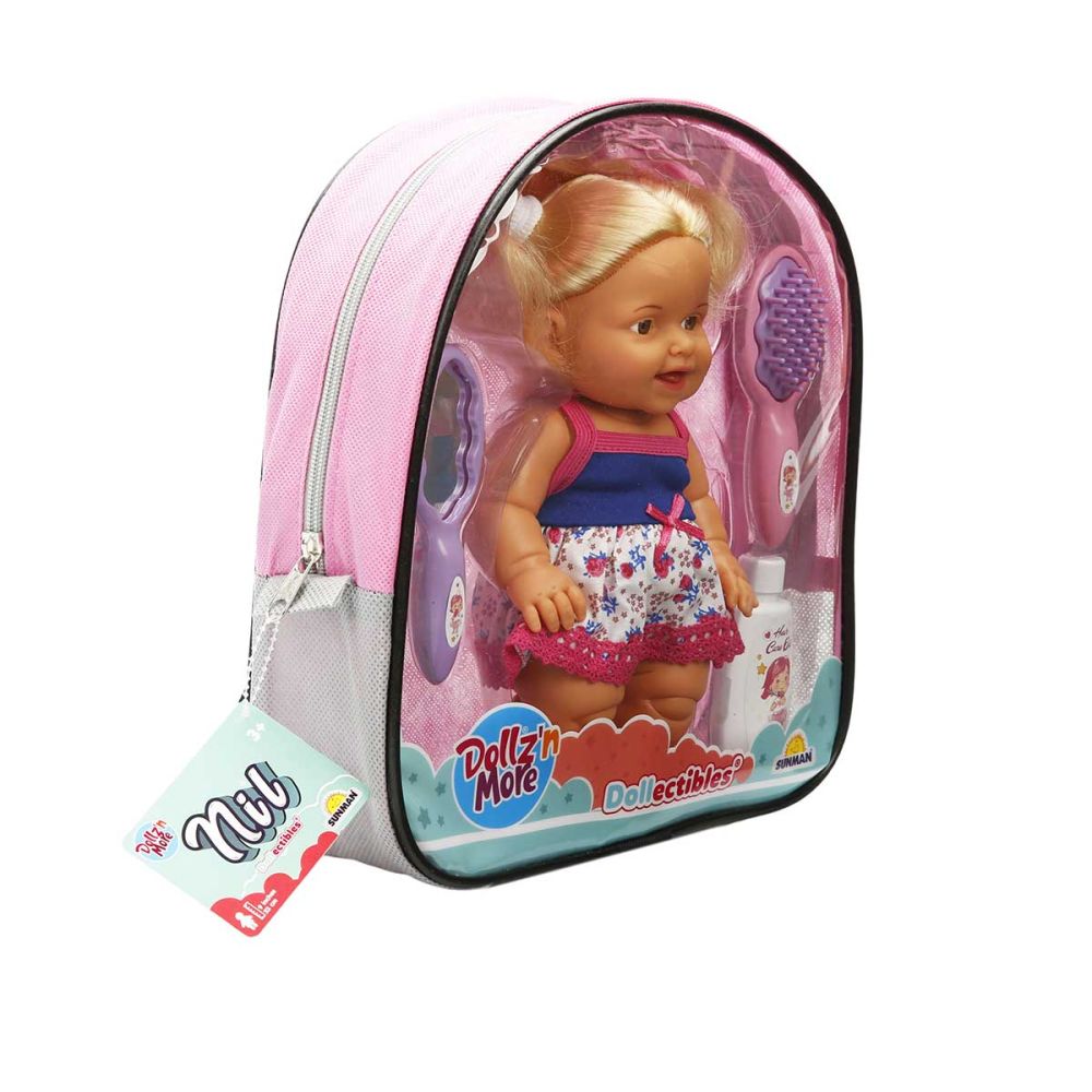 Кукла Нил с руса коса, Dollz And More, с раница и аксесоари, 23 см