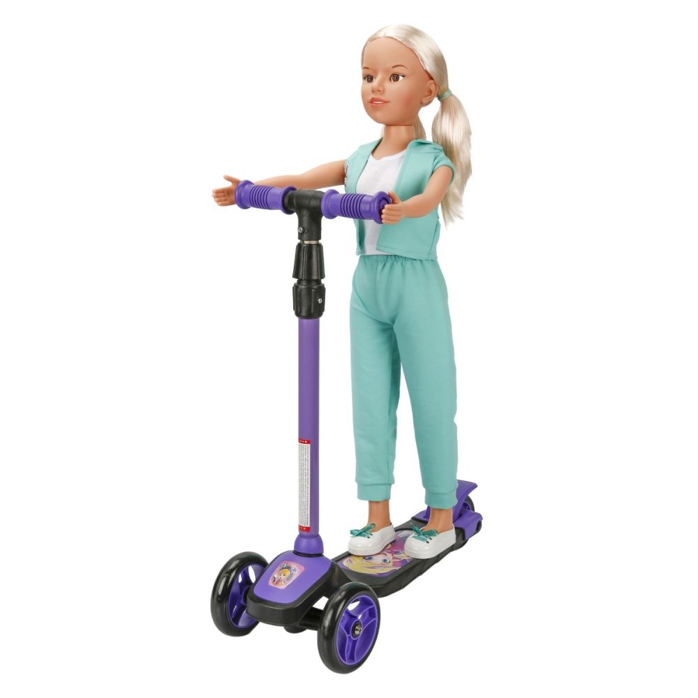 Кукла Клара в спортен тоалет, Dollz And More, Зелен, 80 см