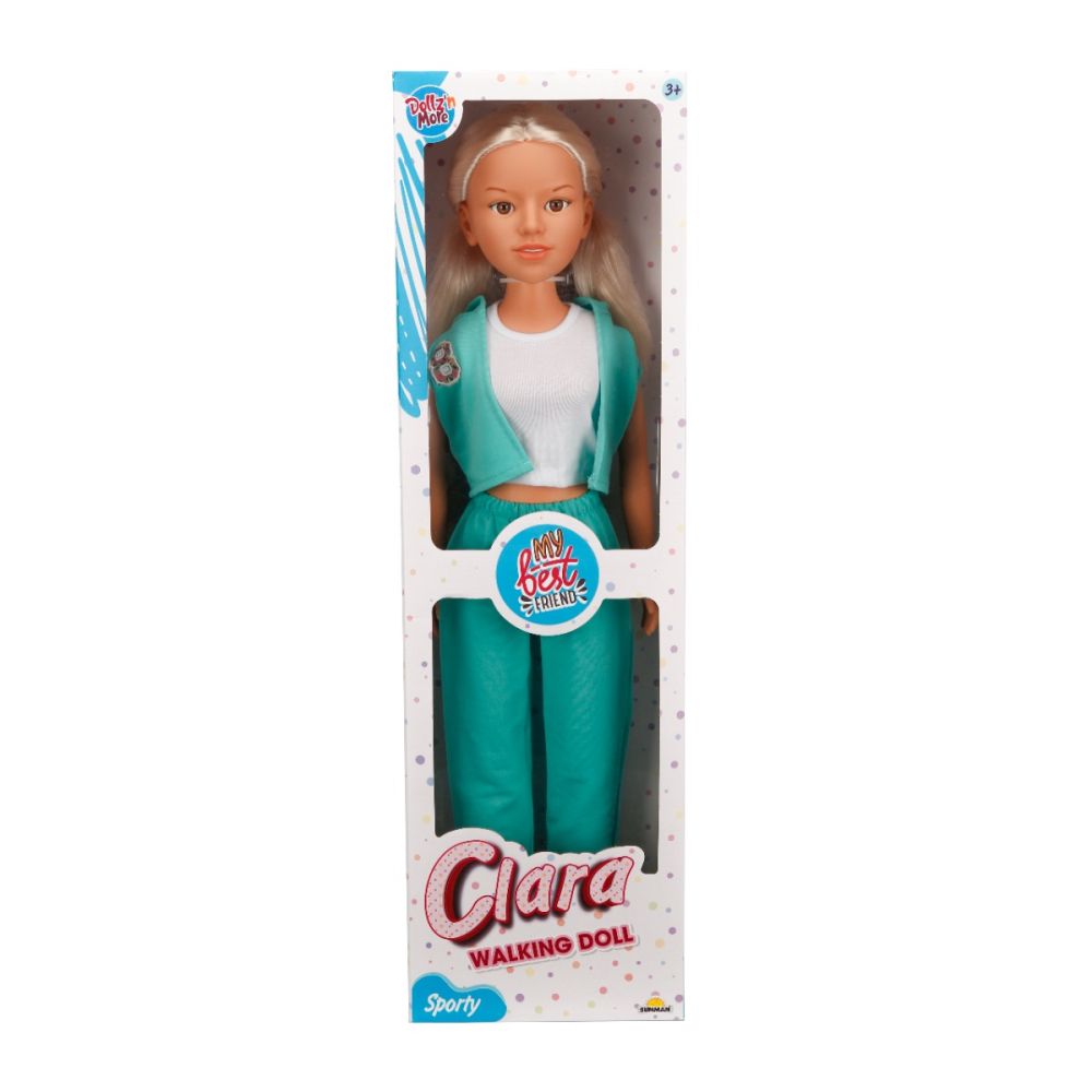 Кукла Клара в спортен тоалет, Dollz And More, Зелен, 80 см