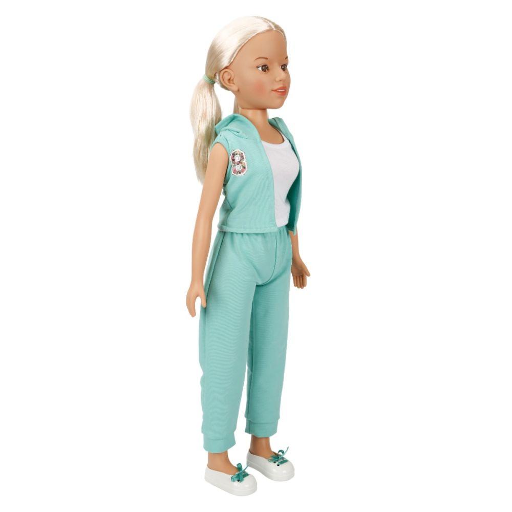 Кукла Клара в спортен тоалет, Dollz And More, Зелен, 80 см