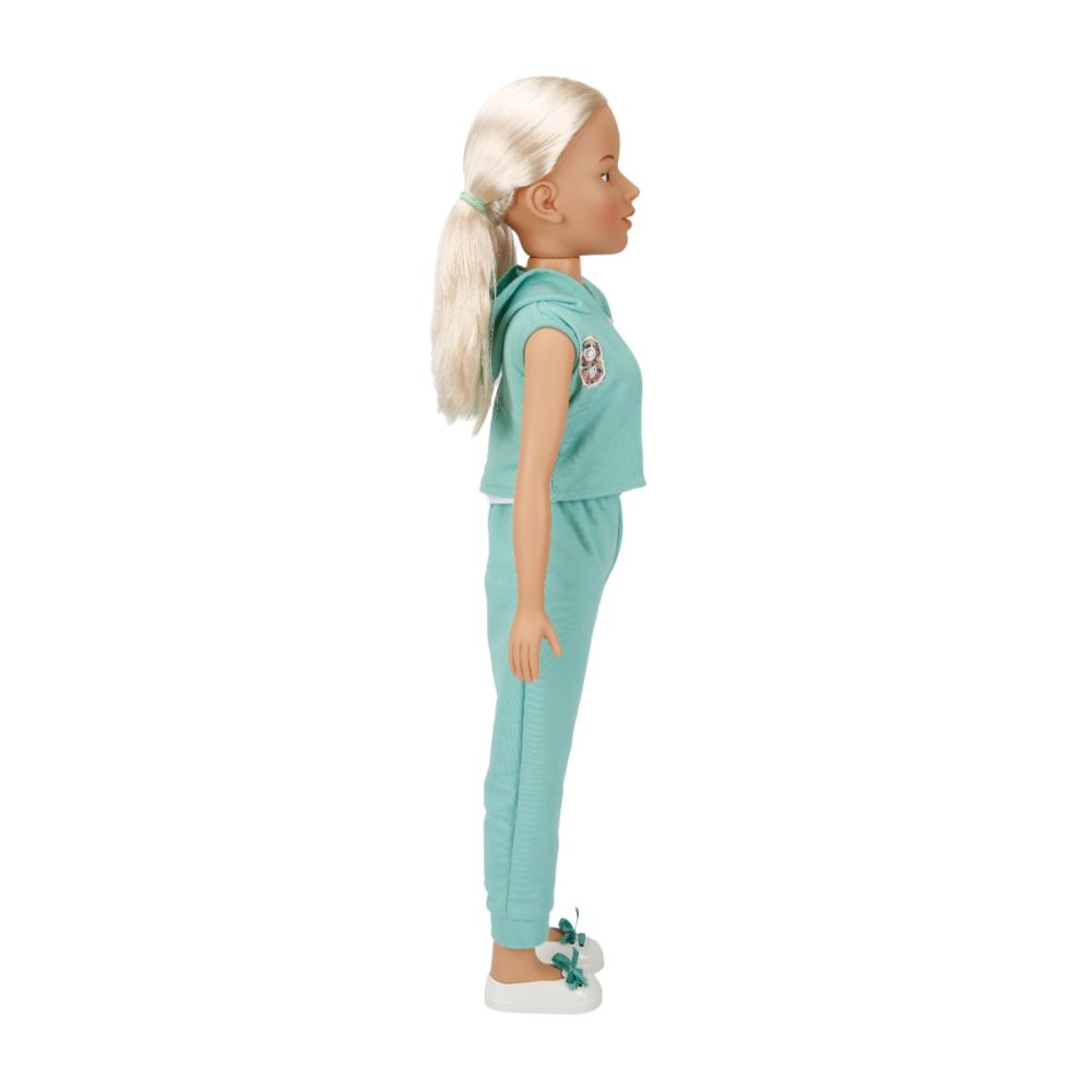 Кукла Клара в спортен тоалет, Dollz And More, Зелен, 80 см