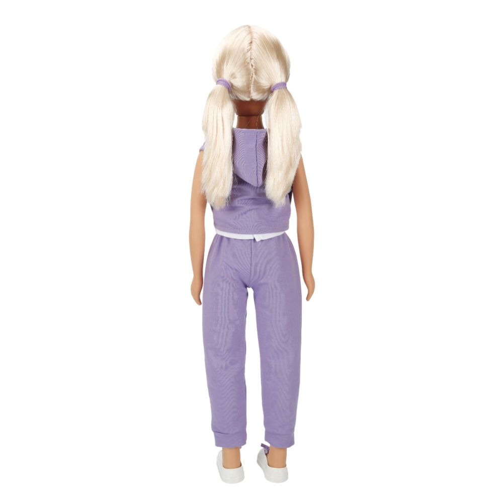 Кукла Клара в спортен тоалет, Dollz And More, Виолетов, 80 см