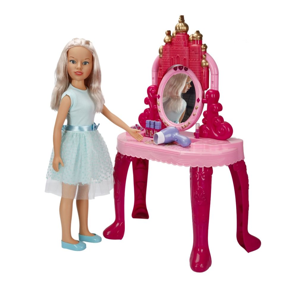 Кукла Клара в парти тоалет, Dollz And More, Със зелена рокля, 80см