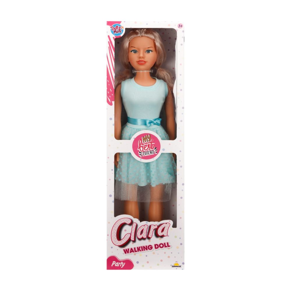 Кукла Клара в парти тоалет, Dollz And More, Със зелена рокля, 80см