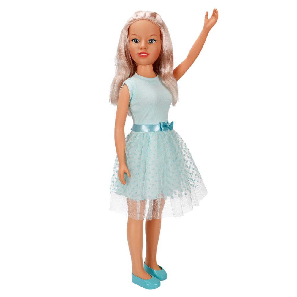 Кукла Клара в парти тоалет, Dollz And More, Със зелена рокля, 80см