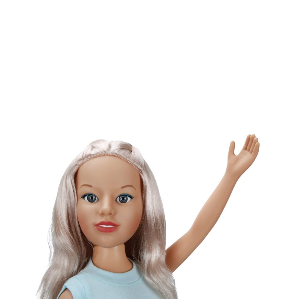 Кукла Клара в парти тоалет, Dollz And More, Със зелена рокля, 80см