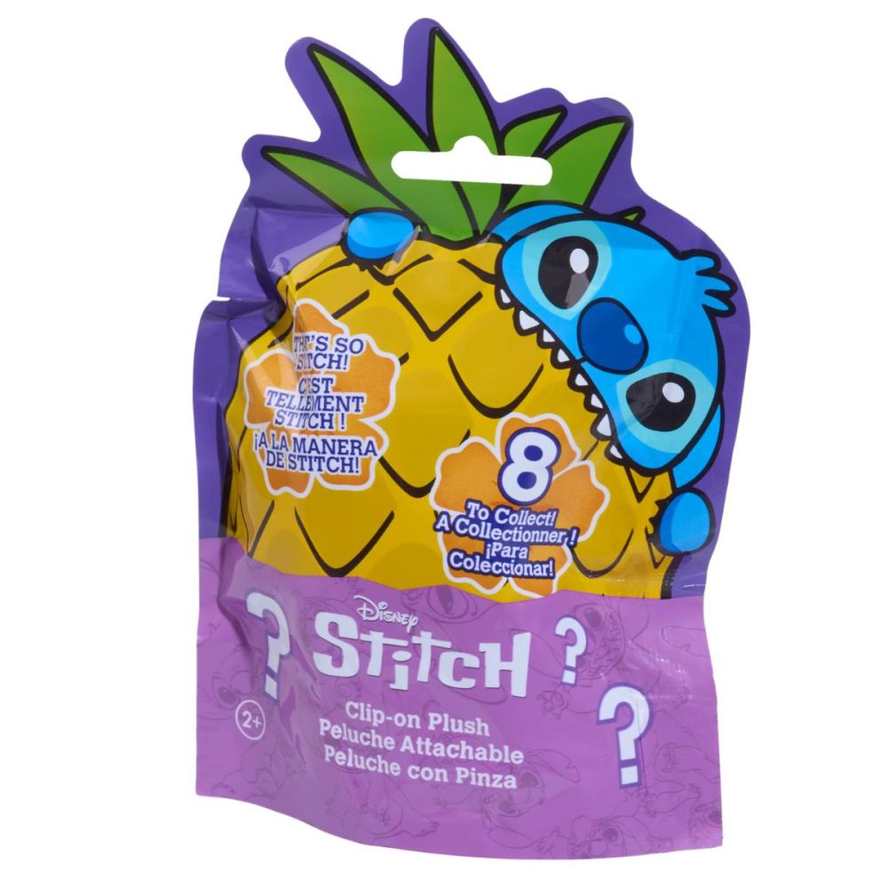 Плюшен ключодържател, изненада, Disney Stitch, 9 см