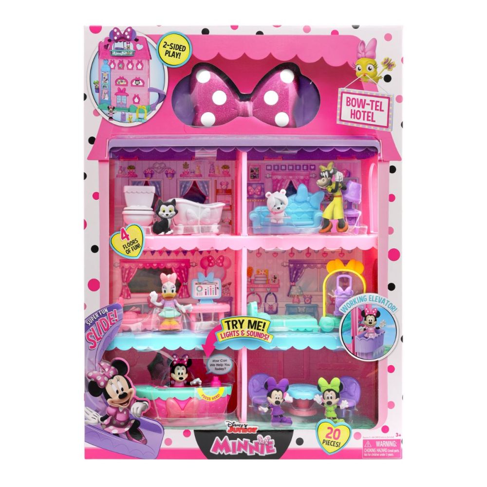 Комплект за игра от 20 части, Disney Minnie Mouse, Bow-Tel Hotel