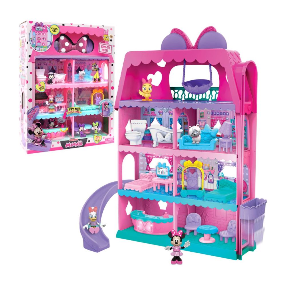 Комплект за игра от 20 части, Disney Minnie Mouse, Bow-Tel Hotel