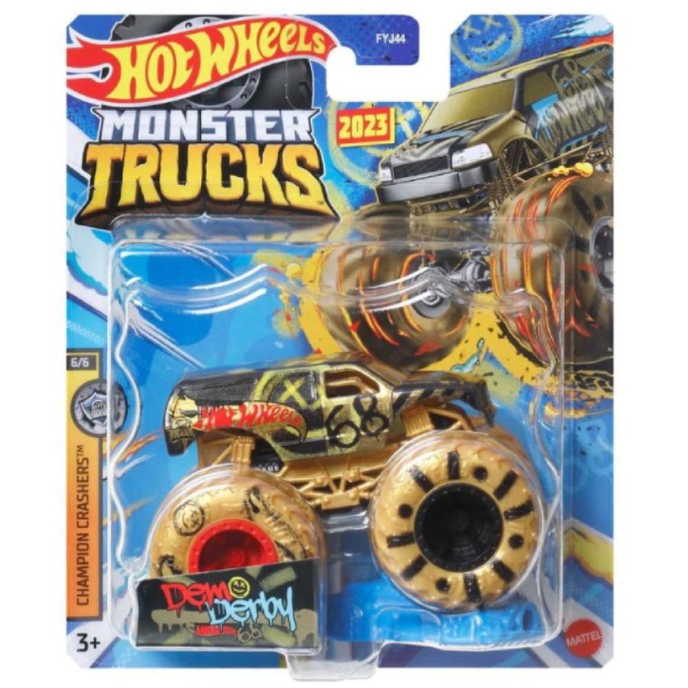 Количка Hot Wheels Monster Truck, Demo Derby, HLR96
