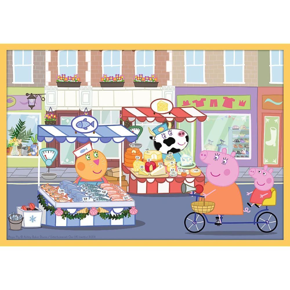 Пъзел 10 в 1, Trefl, Meet Peppa Pig (48, 35 и 20 части)