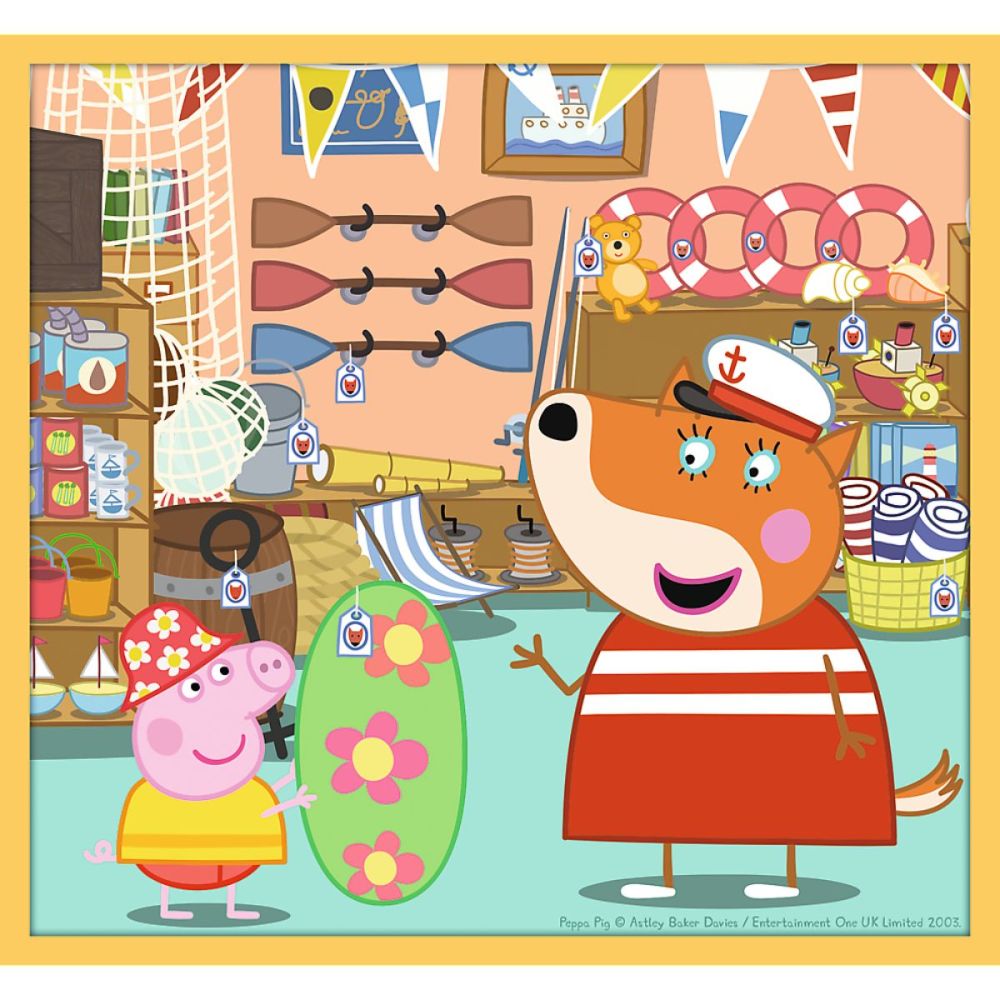 Пъзел 10 в 1, Trefl, Meet Peppa Pig (48, 35 и 20 части)