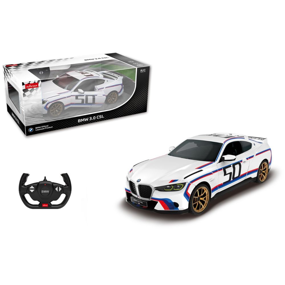 Кола с дистанционно управление, Rastar, BMW 3.0 CSL, 1:14