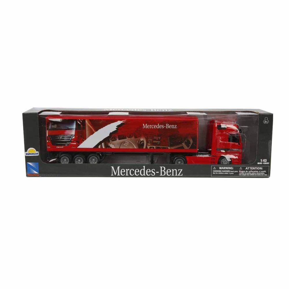 Метален камион с ремарке, Mercedez Benz Actros, 1:43