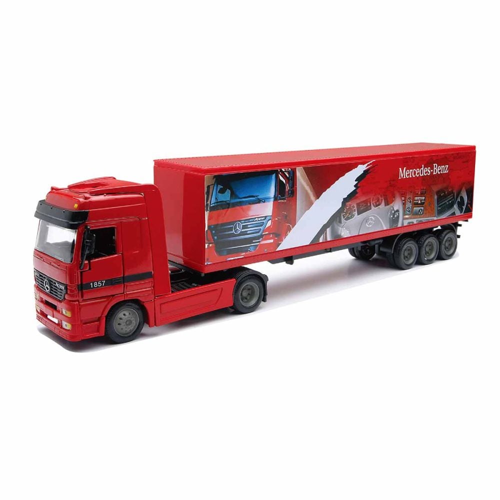Метален камион с ремарке, Mercedez Benz Actros, 1:43