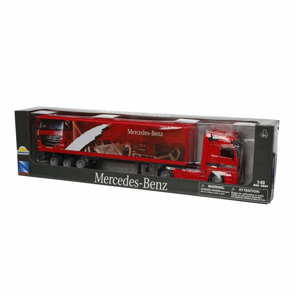 Метален камион с ремарке, Mercedez Benz Actros, 1:43