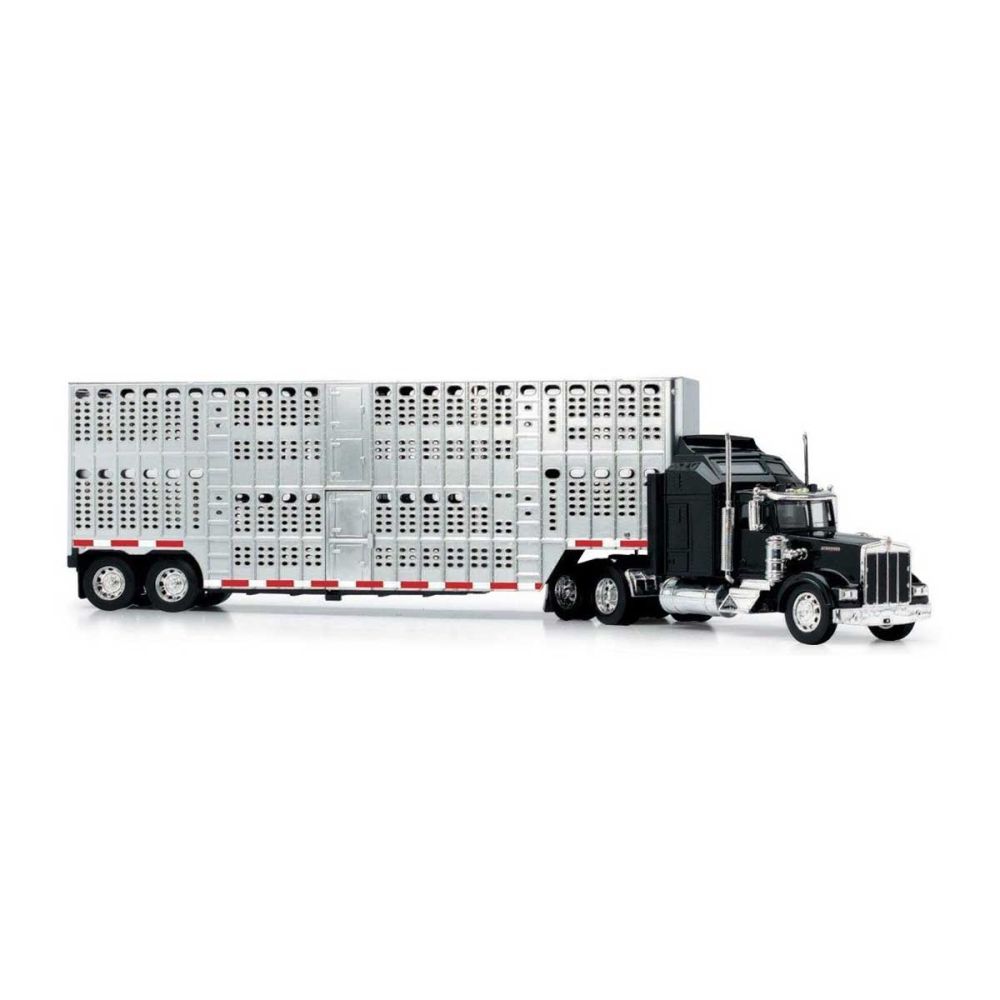 Транспортен камион за животни, New Ray, Kenworth W900, 1:43