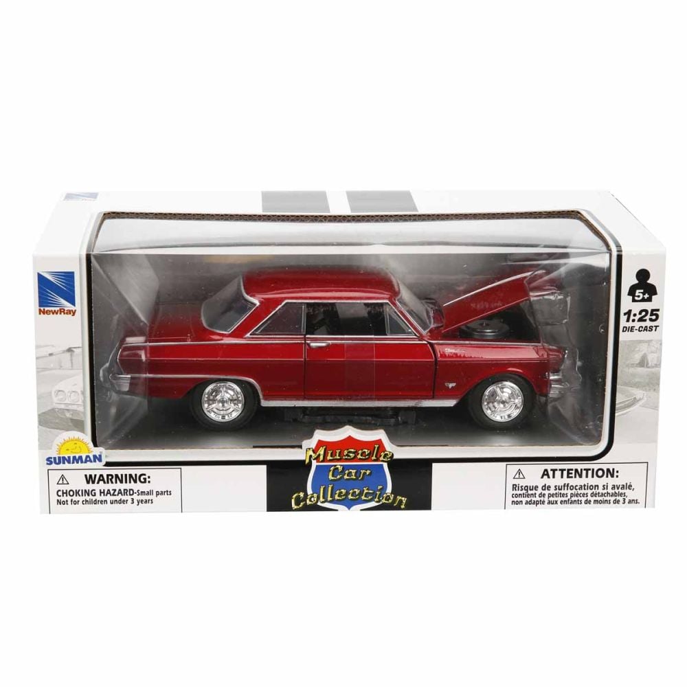 Метален автомобил, New Ray, 1964 Chevy Nova SS, 1:25