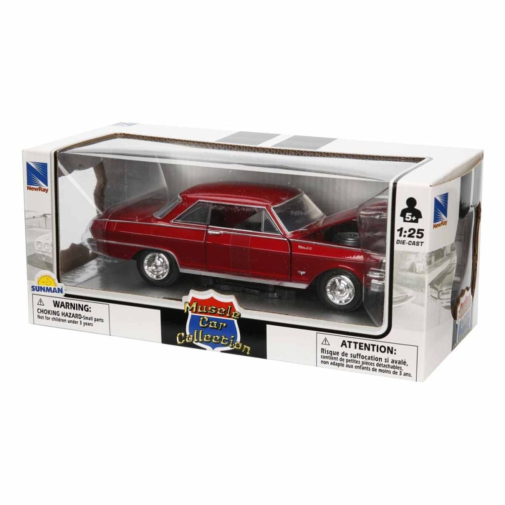 Метален автомобил, New Ray, 1964 Chevy Nova SS, 1:25