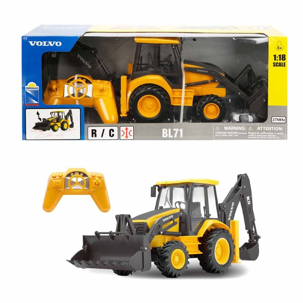 Булдозер с дистанционно управление, New Ray, Volvo BL71, 1:18