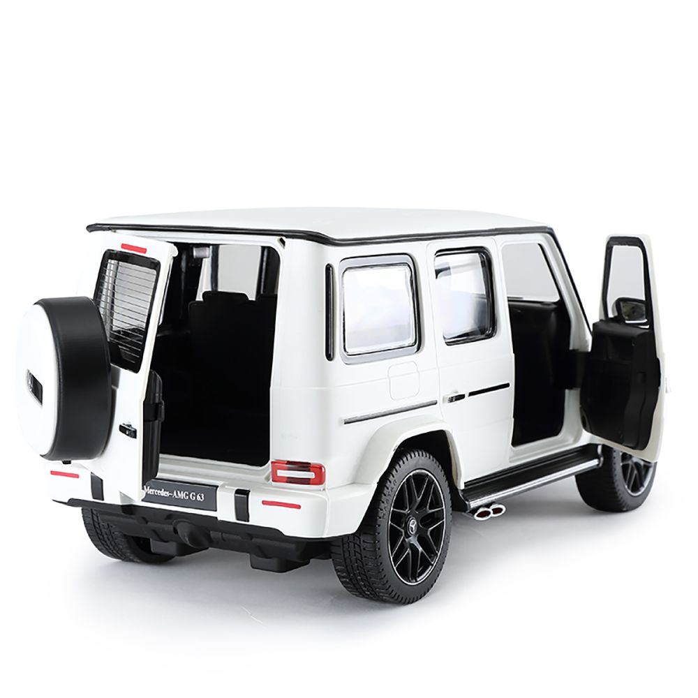 Количка с дистанционно Rastar Mercedes-Benz G63 AMG, Бяла, 1:14