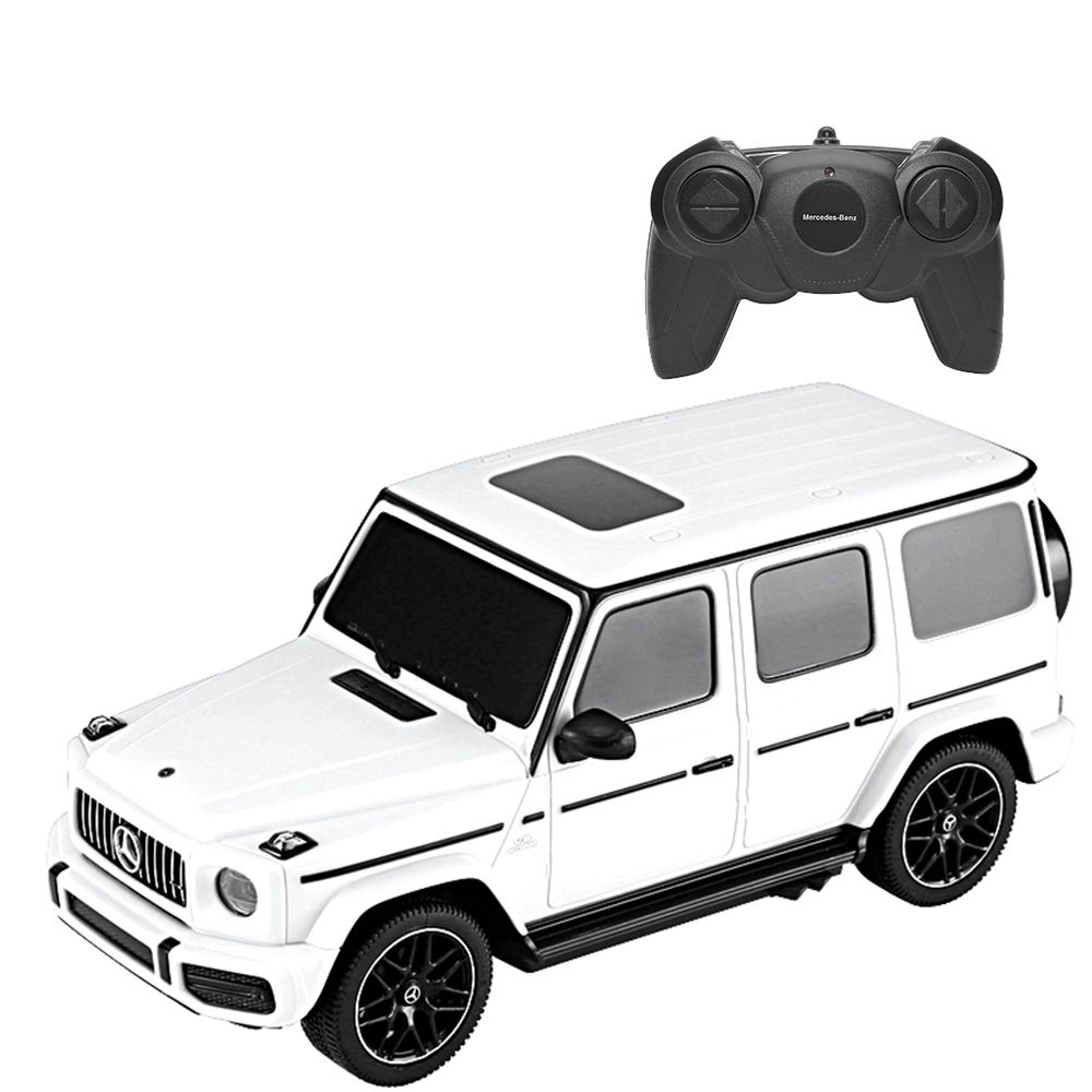 Количка с дистанционно Rastar, Mercedez-Benz G63 AMG, 1:24, Бял