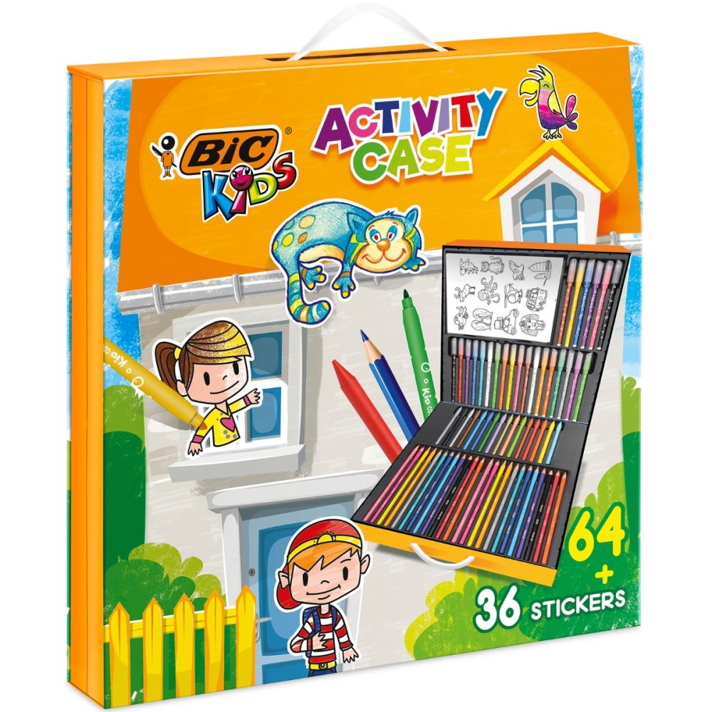 Комплект за оцветяване Bic - Kids Activity Case