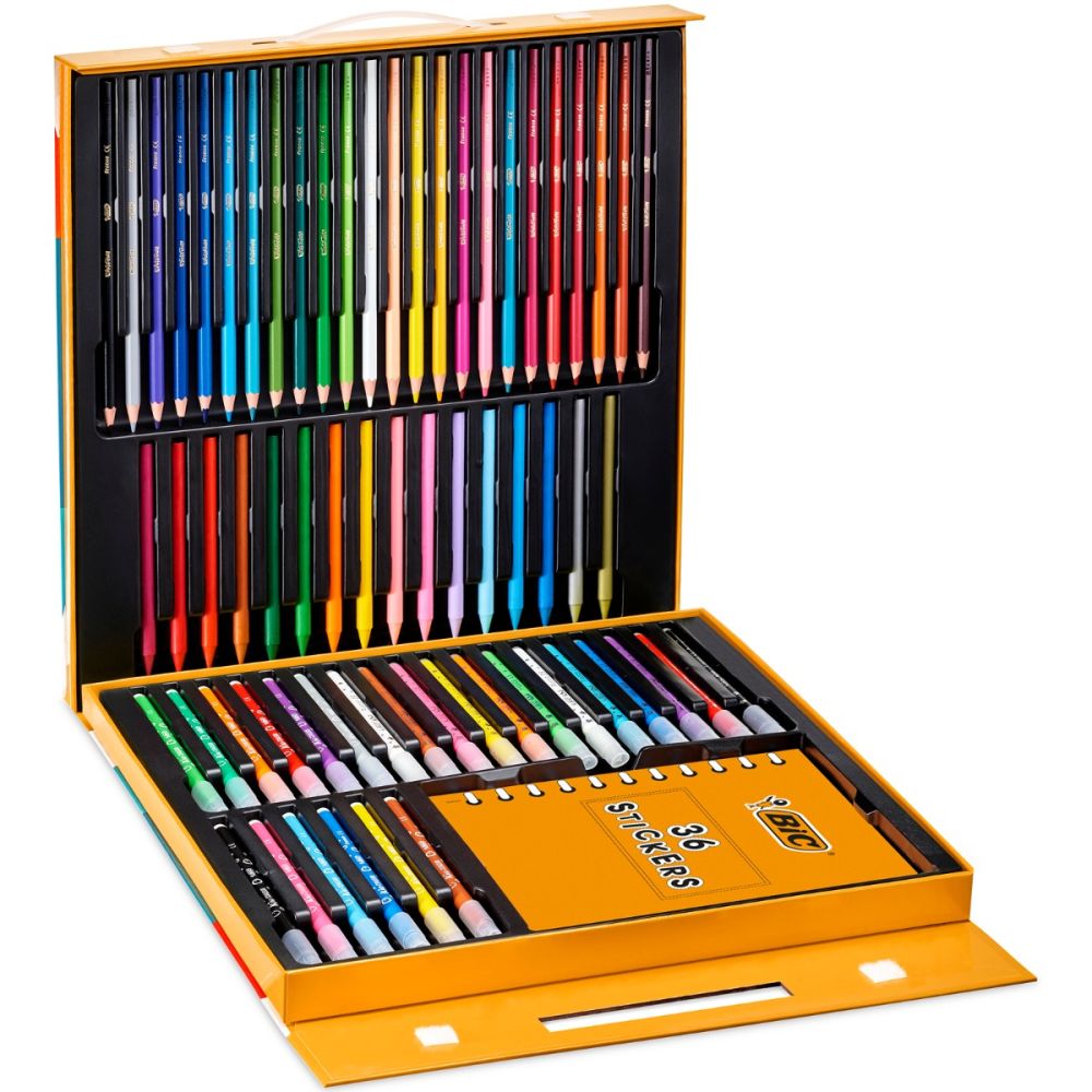 Комплект за оцветяване Bic - Kids Activity Case