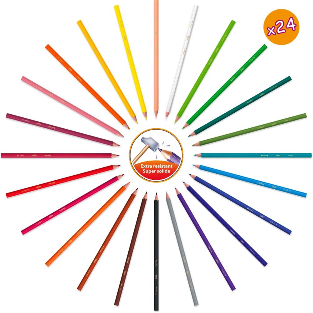 Комплект за оцветяване Bic - Kids Activity Case