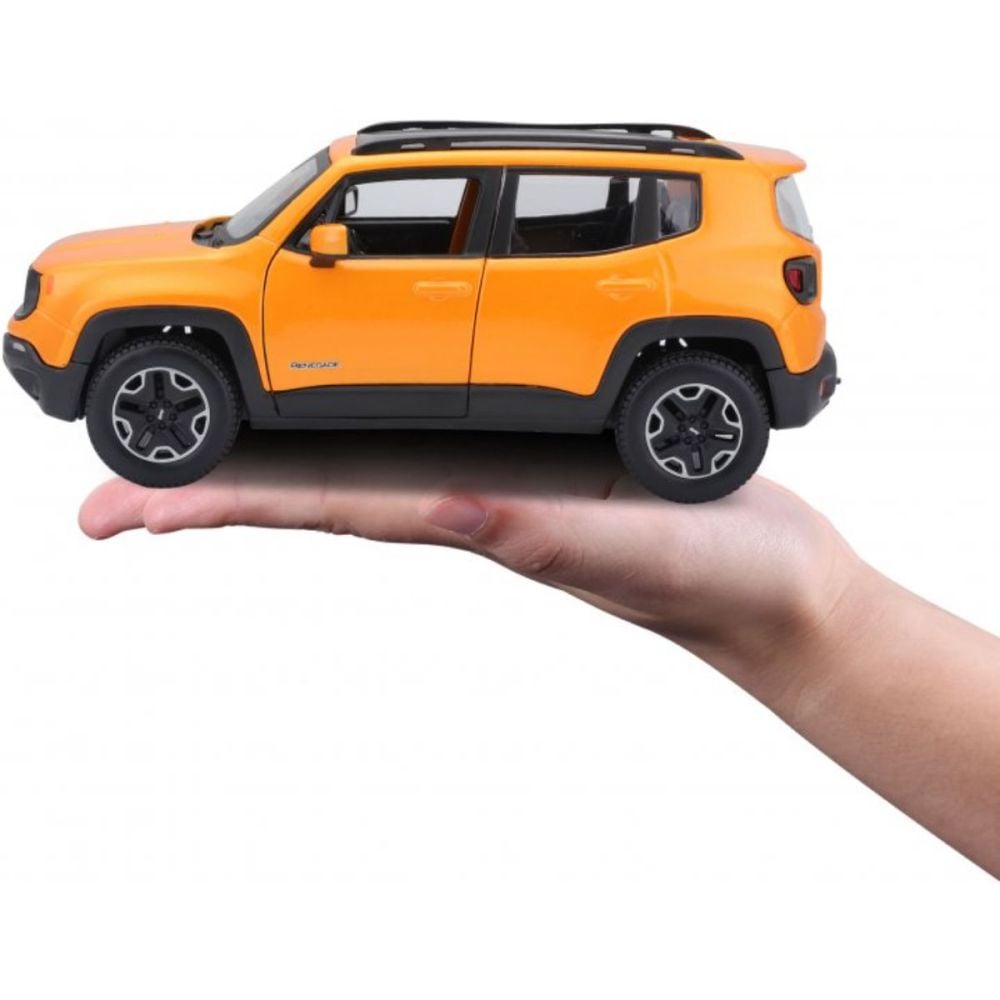 Количка Maisto Jeep Renegade, 1:24, Оранжева