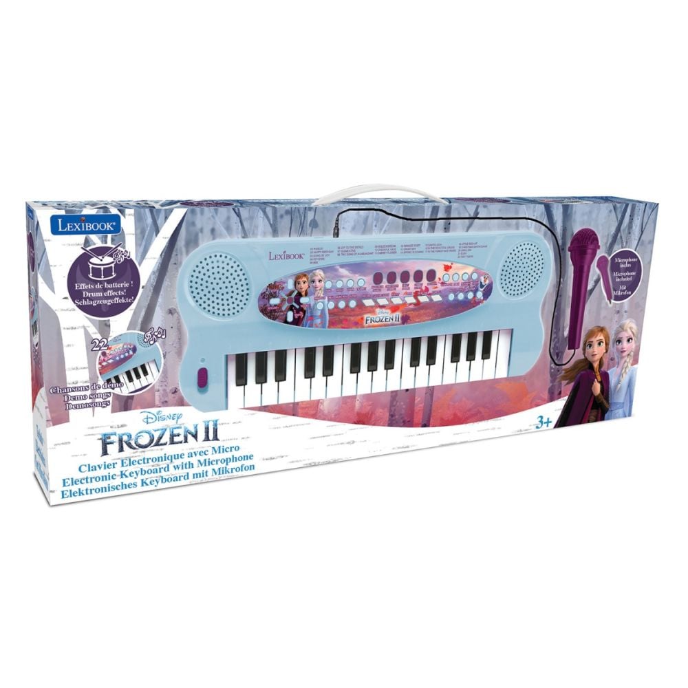 Електронна йоника Lexibook, 32 клавиша, вградени звуци и микрофон, Disney Frozen