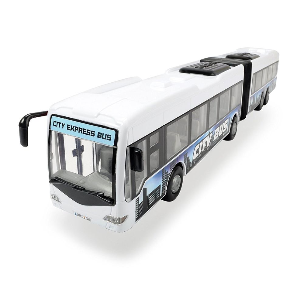 Автобус Dickie Toys - City Express Bus, бял