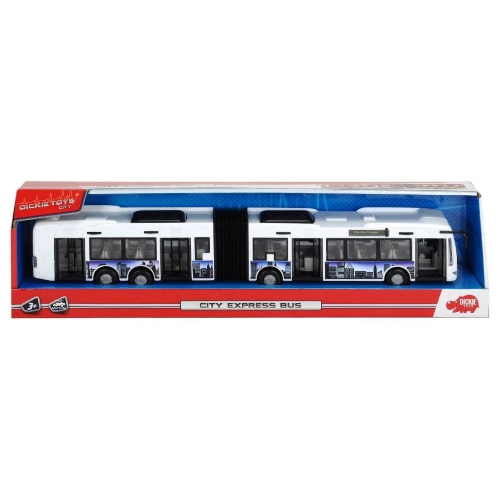 Автобус Dickie Toys - City Express Bus, бял