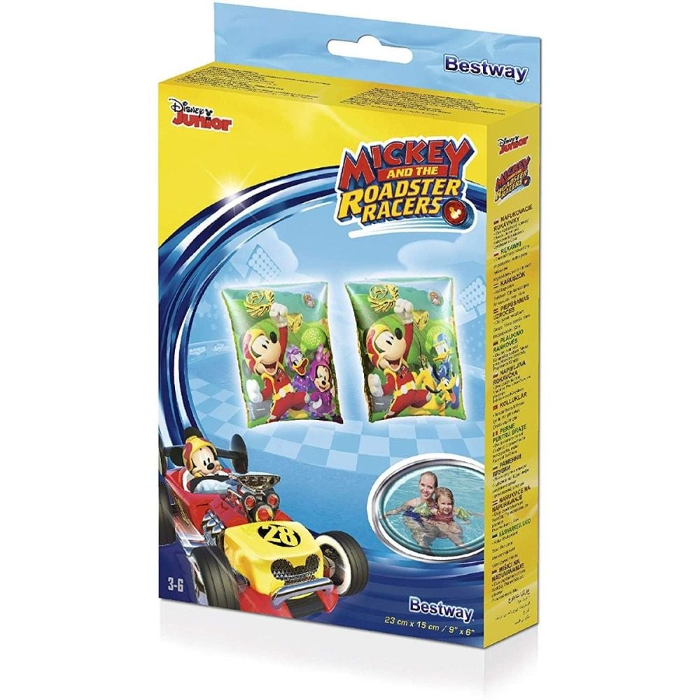 Надуваеми мини пояси за ръце Bestway, Mickey Mouse, 23 x 15 см