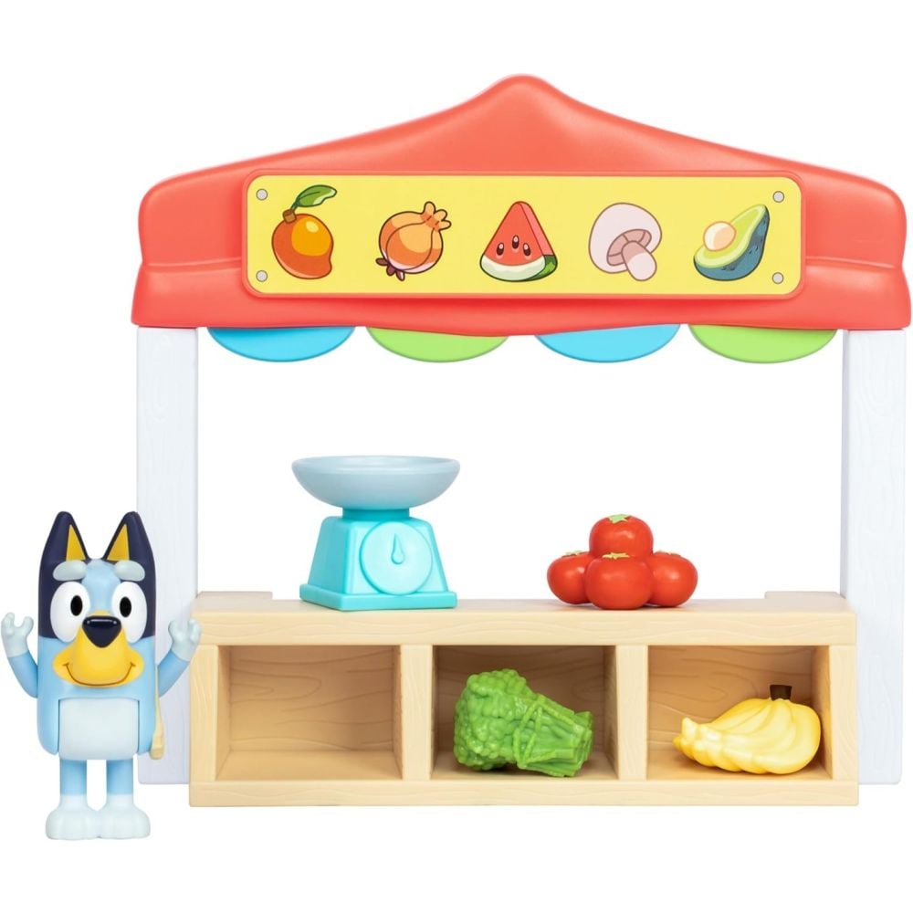 Комплект за игра с фигурка, Bluey, Farmers Market