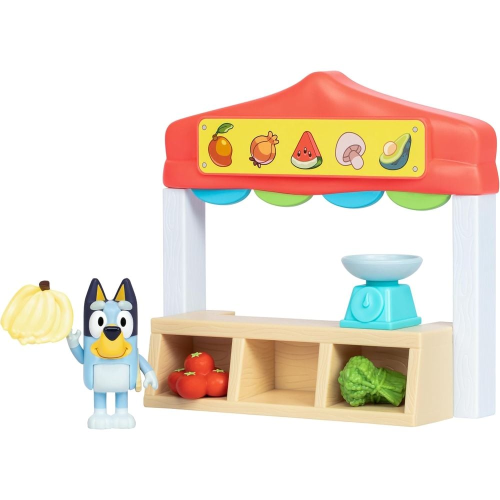 Комплект за игра с фигурка, Bluey, Farmers Market