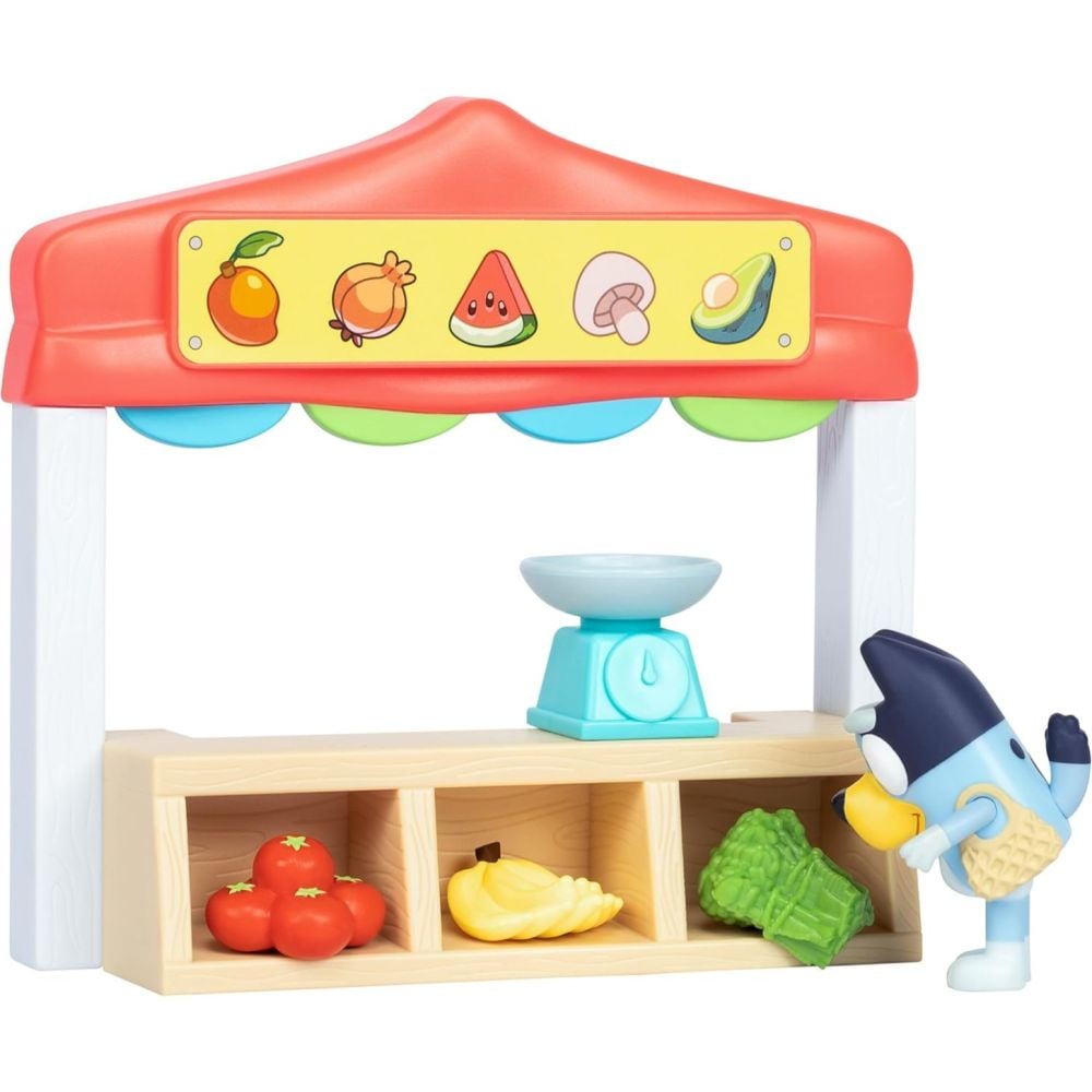 Комплект за игра с фигурка, Bluey, Farmers Market