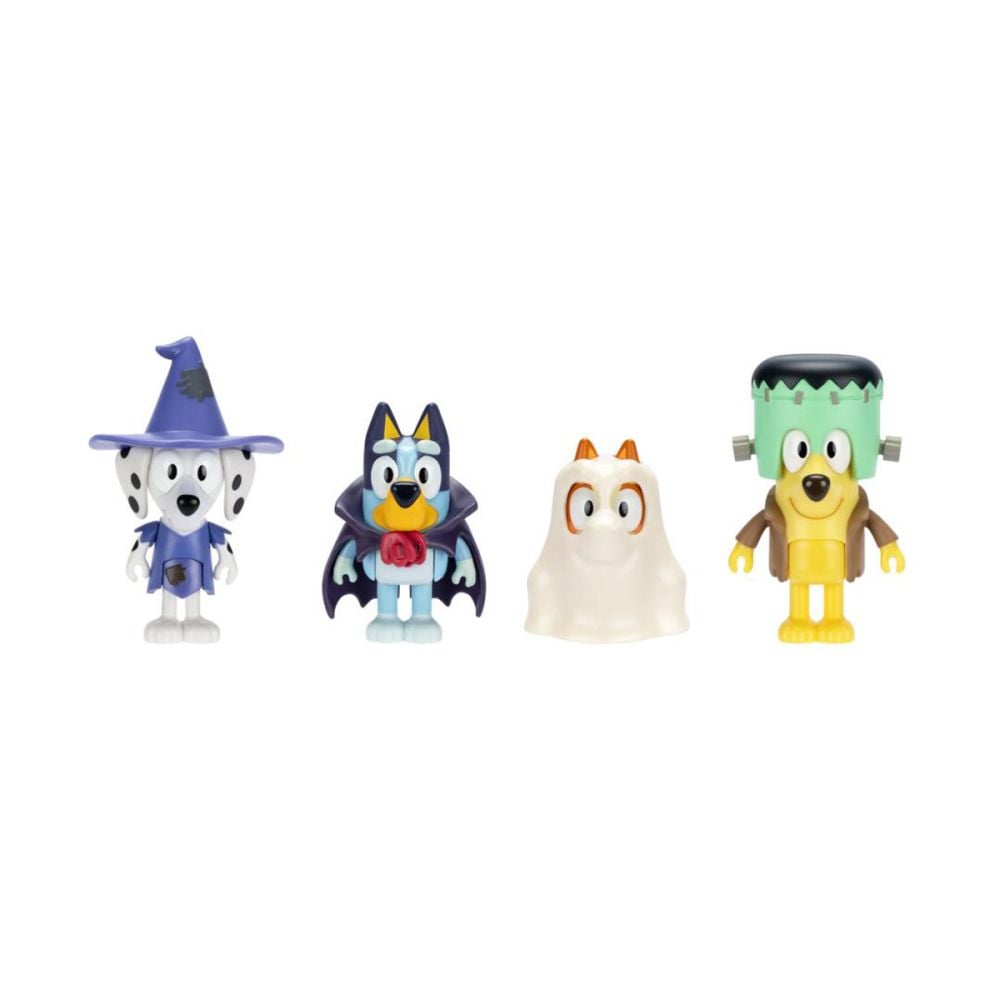 Комплект за игра с 4 фигурки, Bluey, Halloween