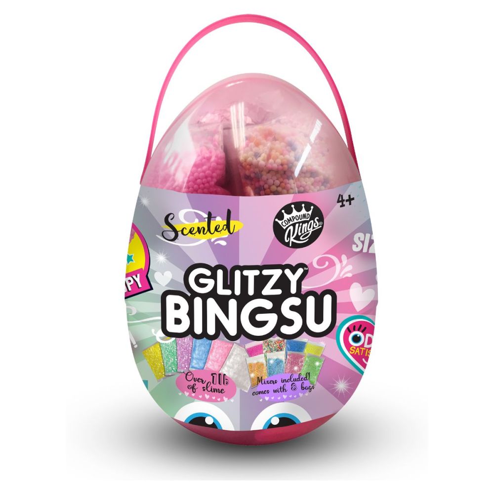 Ароматизиран слайм Compound Kings, Glitzy Bingsu, Large Egg, 450 гр